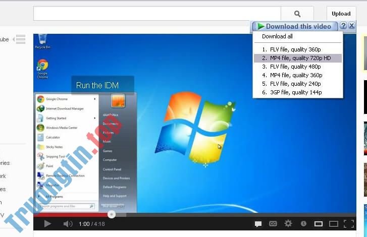 Icon&nbsp;IDM&nbsp;hiện&nbsp;trên&nbsp;màn&nbsp;hình&nbsp;khi&nbsp;có&nbsp;video&nbsp;có&nbsp;thể&nbsp;tải&nbsp;về&nbsp;máy