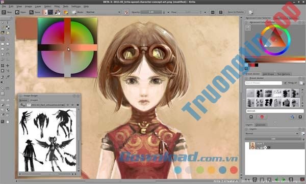 Download Krita 4.4.7 – Phần mềm vẽ tranh, vẽ phác thảo miễn phí