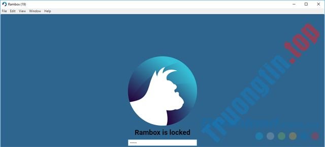 Khóa ứng dụng Rambox để người khác không thể xem thông tin riêng tư