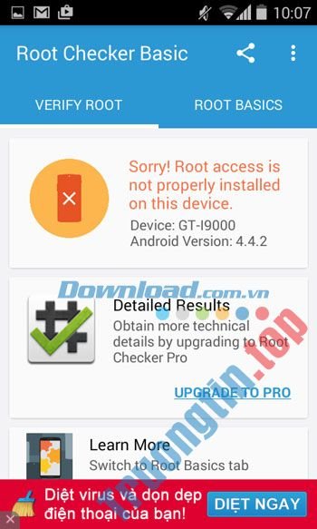 Root&nbsp;Checker&nbsp;hiển&nbsp;thị&nbsp;kết&nbsp;quả&nbsp;kiểm&nbsp;tra