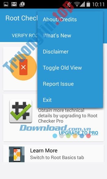 Các&nbsp;nút&nbsp;chính&nbsp;trong&nbsp;Root&nbsp;Checker