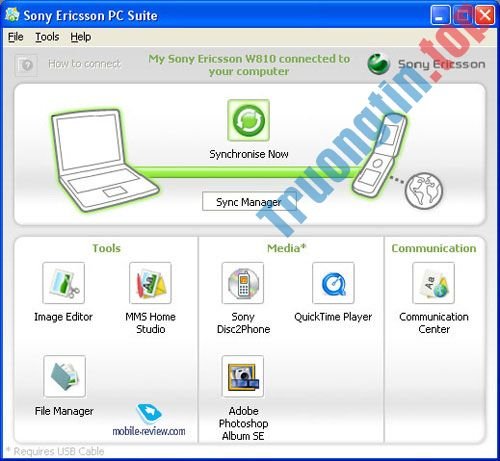 Download Sony Ericsson PC Suite – Kết nối điện thoại với PC