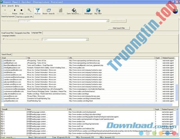 Download Super Email Spider – Phần mềm săn tìm email hiệu quả – Trường Tín