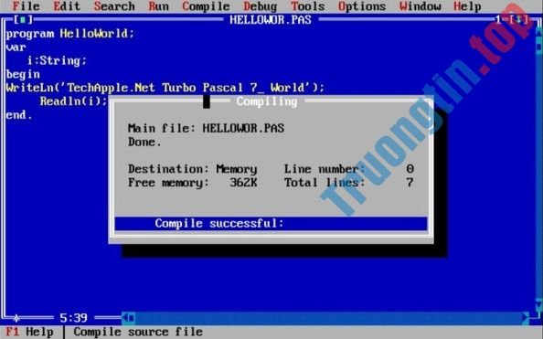 Cập nhật Turbo Pascal 7 để khám phá hàng loạt tính năng, nâng cấp đáng chú ý