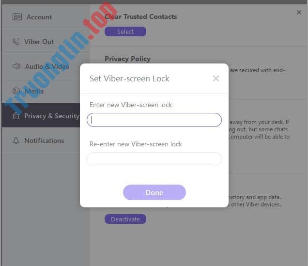 Tính năng khóa màn hình độc đáo của Viber 10.8