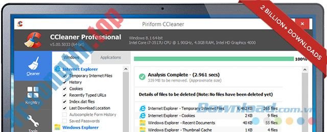 Giao diện CCleaner Pro