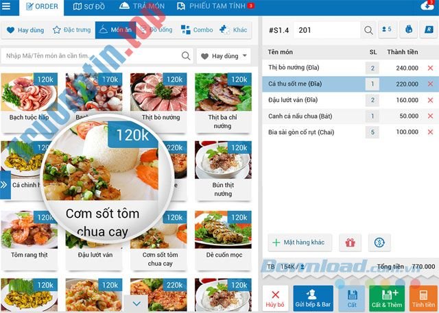 Download CUKCUK.VN R77 – Phần mềm quản lý nhà hàng trực tuyến – Trường Tín