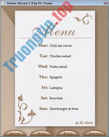 Một&nbsp;mẫu&nbsp;menu&nbsp;đơn&nbsp;giản&nbsp;nhưng&nbsp;vẫn&nbsp;bắt&nbsp;mắt&nbsp;trên&nbsp;DinnerWiz