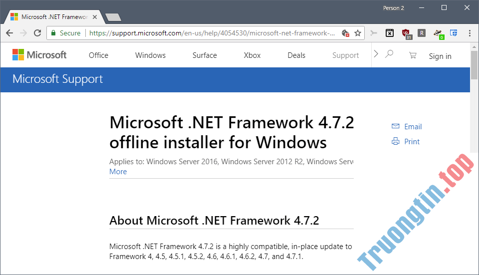 Microsoft .NET Framework 4.7.2