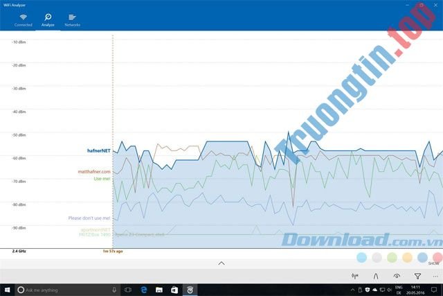 Download WiFi Analyzer – Công cụ phân tích mạng WiFi, sửa WiFi – Trường Tín