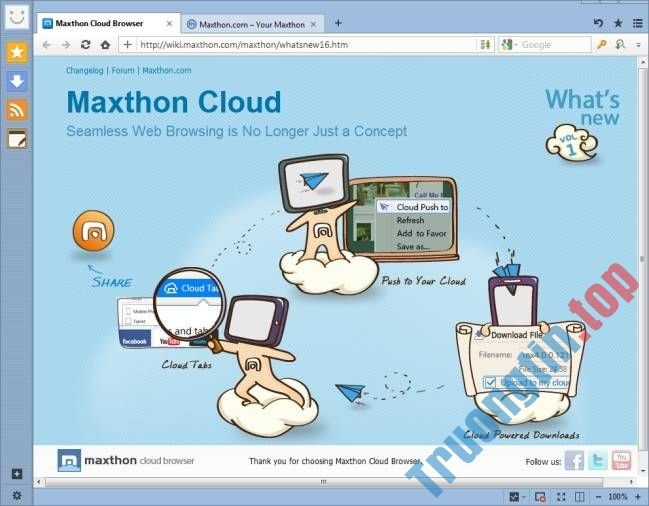 Download Maxthon 5.3.8.2000 – MX5: Trình duyệt web cải tiến Maxthon Cloud Browser
