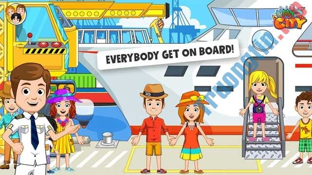 Điều khiển con thuyền bé yêu thích trong game My City: Boat Boat Adventures