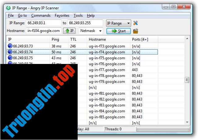 Cập nhật Angry IP Scanner mới nhất