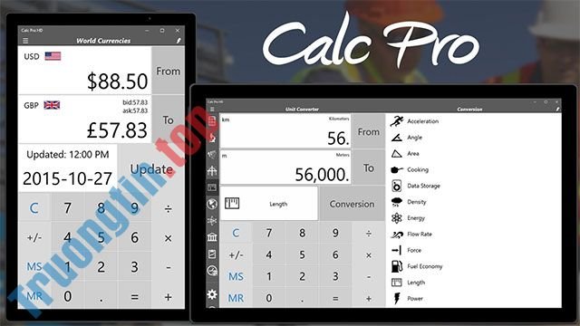 Download Calc Pro HD – Ứng dụng máy tính đa năng – Trường Tín