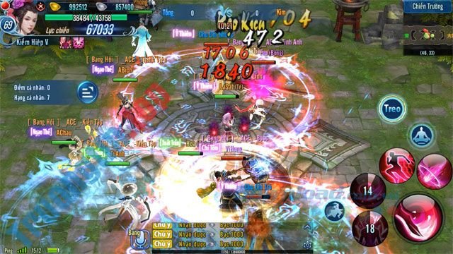 Giao&nbsp;diện&nbsp;game&nbsp;Võ&nbsp;Lâm&nbsp;Truyền&nbsp;Kỳ&nbsp;Mobile