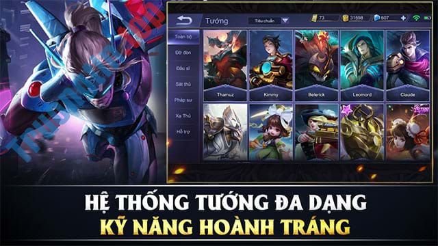 Hệ thống tướng trong Mobile Legends: Bang Bang VNG