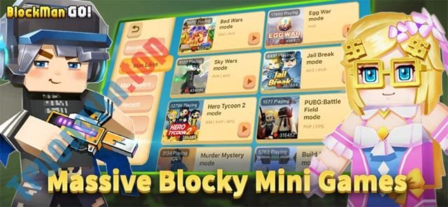 Download Blockman GO: Blocky Mods cho iOS 2.3.22 - Kho mini-game giống Minecraft cực hay 3 Blockman GO : Blocky Mods liên tục cập nhật mini-game mới hấp dẫn