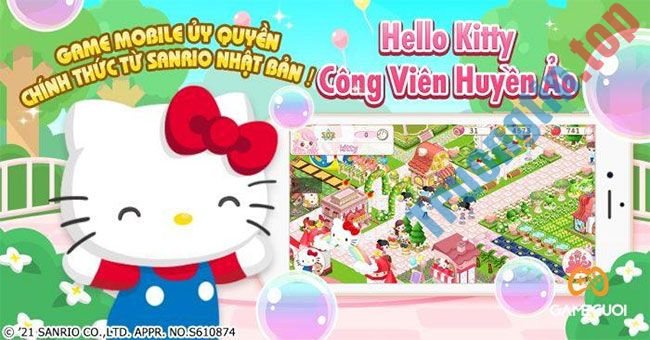 Download Hello Kitty Công Viên Huyền Ảo cho iOS – Game mô phỏng quản lý công viên