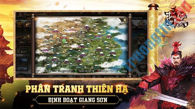 Giao diện trong game Tam Quốc Liệt Truyện