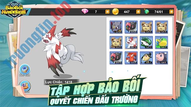 Download Bảo Bối Huyền Thoại cho Android - Game chiến thuật đấu PET - Trường Tín 1 Game đấu PET Bảo Bối Huyền Thoại cho Android