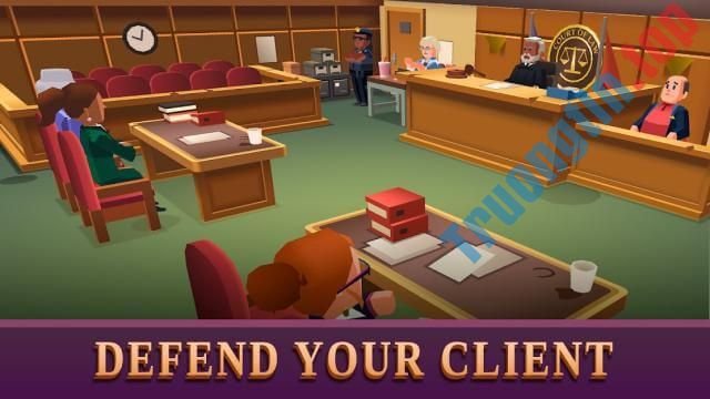Mở công ty luật và bảo vệ khách hàng của bạn trong game Law Empire Tycoon