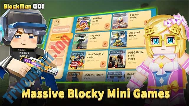 Blockman GO - Adventures là phần mới của kho mini game miễn phí Blockman GO