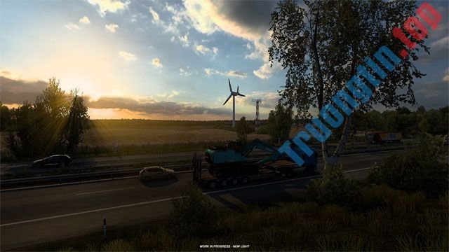 Hệ thống ánh sáng mới trong Euro Truck Simulator 2 tạo ra môi trường chơi sống động