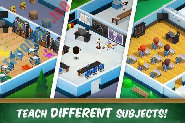 Download Idle High School Tycoon cho Android 1.1.0 - Game mô phỏng quản lý trường học 3 Dạy nhiều môn học khác nhau