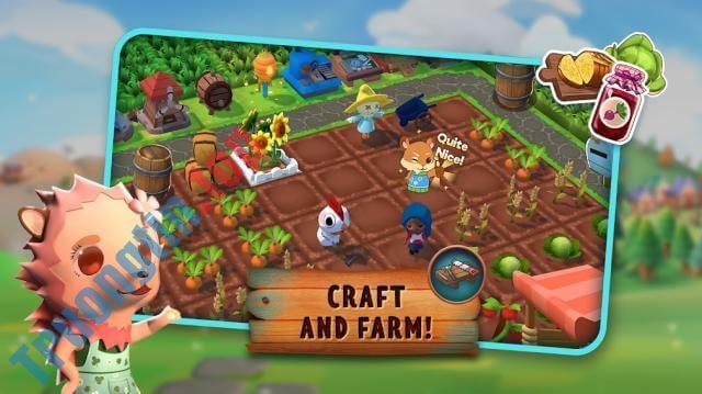 Chế tạo và trồng trọt, rất nhiều công việc cho bạn thực hiện trong game Pocket Pioneers