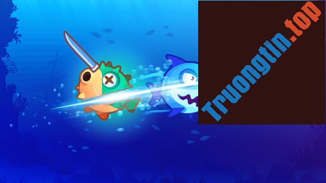 Download Fish.IO cho iOS 1.1.0 - Game io cá kiếm săn mồi hấp dẫn - Trường Tín 2 Tấn công những con cá khác, đồng thời tránh đầu của chúng