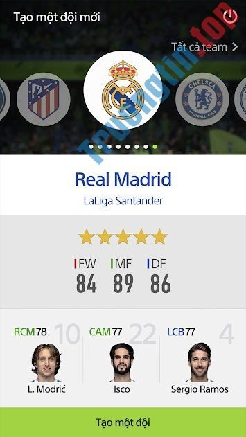 Lập&nbsp;đội&nbsp;hình&nbsp;game&nbsp;FIFA&nbsp;Online&nbsp;4&nbsp;Mobile