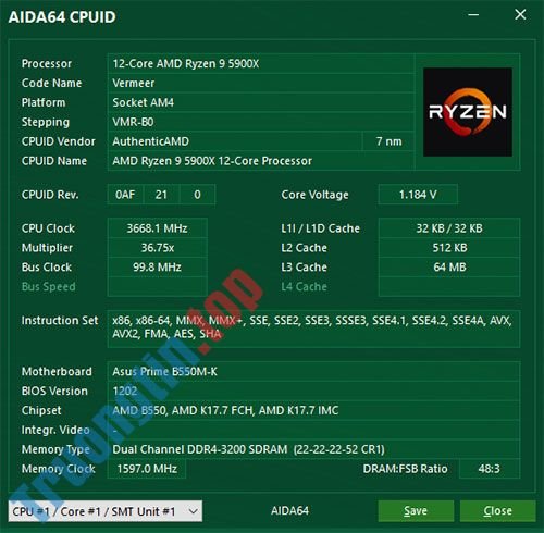 AIDA64 6.33 hỗ trợ các công nghệ, phần cứng thế hệ mới nhất