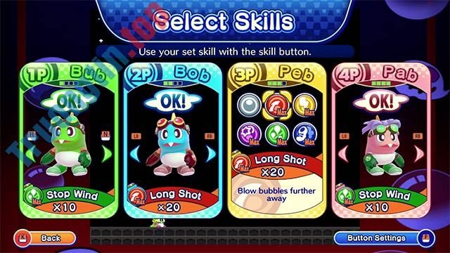 Sử&nbsp;dụng&nbsp;kỹ&nbsp;năng&nbsp;thổi&nbsp;bong&nbsp;bóng&nbsp;để&nbsp;né&nbsp;bẫy&nbsp;và&nbsp;tiêu&nbsp;diệt&nbsp;kẻ&nbsp;thù,&nbsp;boss&nbsp;khủng&nbsp;trong&nbsp;Bubble&nbsp;Bobble&nbsp;4&nbsp;Friends:&nbsp;The&nbsp;Baron's&nbsp;Workshop