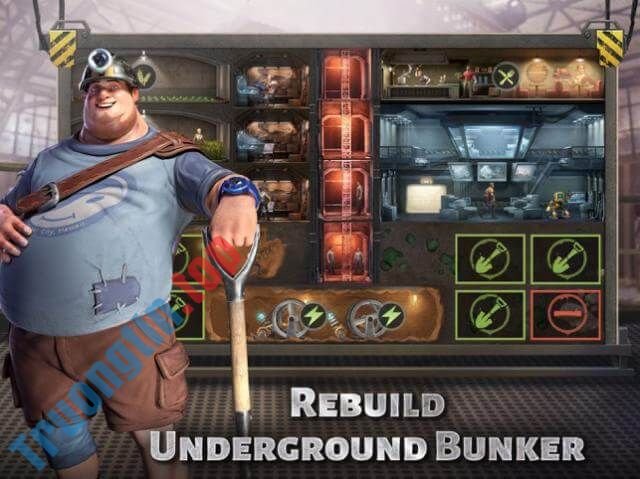Xây dựng căn cứ dưới lòng đất theo ý bạn muốn trong game Last Fortress: Underground