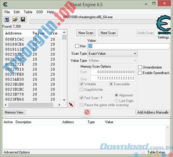 Download Cheat Engine 6.4 – Tải Cheat Engine