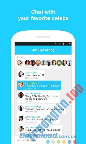 Trò&nbsp;chuyện&nbsp;với&nbsp;ngôi&nbsp;sao&nbsp;ngay&nbsp;trên&nbsp;V&nbsp;-&nbsp;Live&nbsp;Broadcasting&nbsp;APP&nbsp;