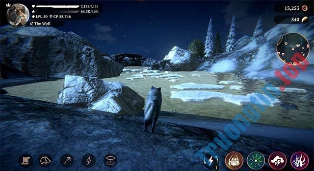 Nhập vai sói hoang và bắt đầu cuộc chiến sinh tồn trong game The Wolf 