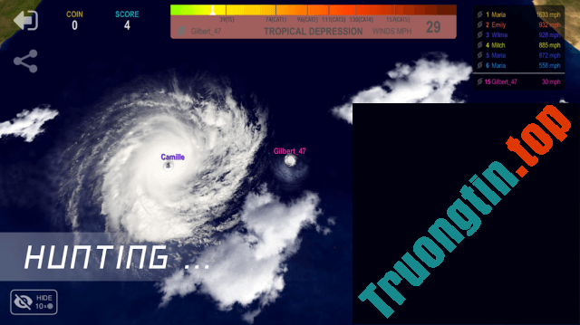 Download Hurricane.io cho iOS 1.4.2 – Game io bão nuốt chửng bão vui nhộn