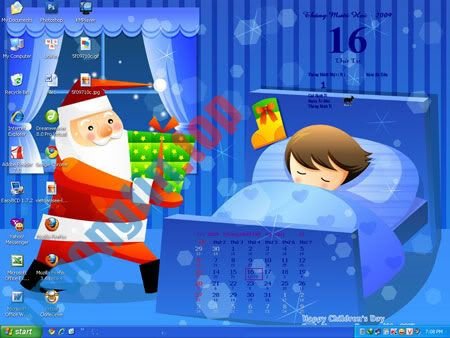 e*Calendar chiếm rất ít bộ nhớ khi thu nhỏ xuống Taskbar