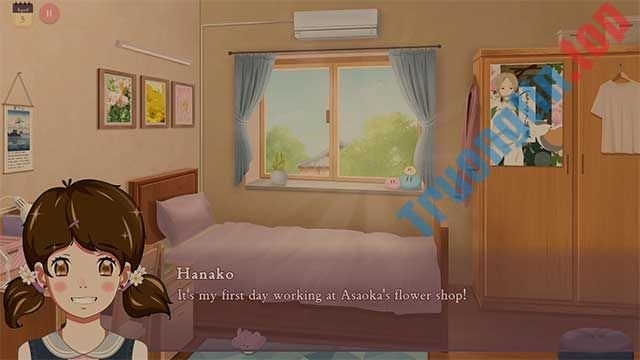 Hanako's flower shop là game visual novel dễ thương