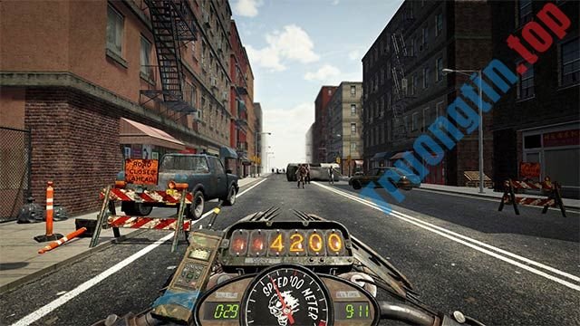 Chọn chế độ chơi và cấp độ khó tùy ý trong Hell Road VR