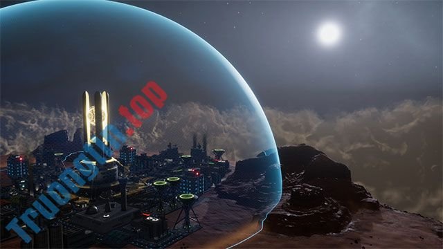 Xây dựng thành phố bay trong game Sphere Flying Cities trên Steam