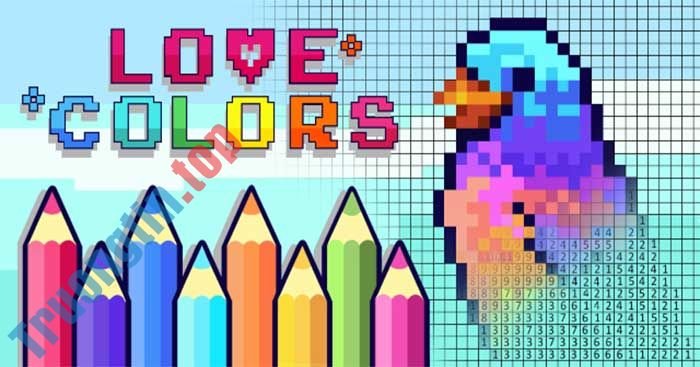 Love Colors là game tô màu theo số thư giãn đầy màu sắc