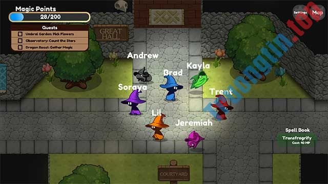 Which Wizard? là game mô phỏng suy luận nhiều người chơi giống Among Us