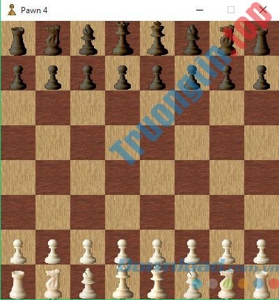 Giao diện trò chơi cờ vua Pawn