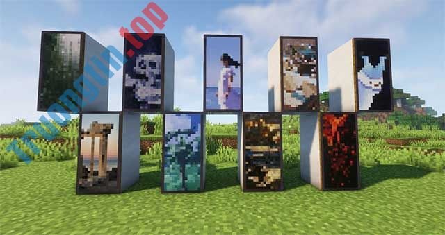 Rebirth Mod sẽ thêm vào game những bức tranh được thiết kế theo phong cách Minecraft