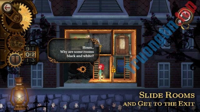Trượt các căn phòng để tìm lối ra trong game ROOMS: The Toymaker's Mansion