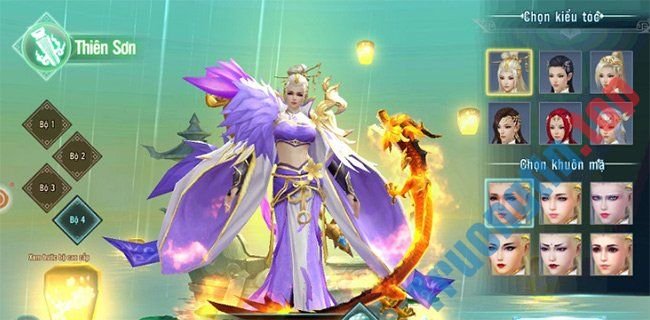 Tạo hình cho nhân vật trong game Nhất Kiếm Giang Hồ