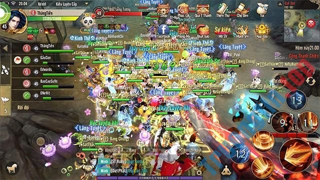 Giao diện chơi game Thục Sơn Kỳ Hiệp