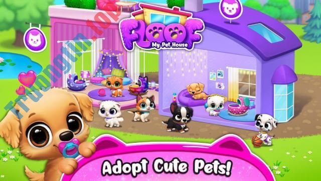 Nhận nuôi những con chó và mèo dễ thương trong game FLOOF - My Pet House